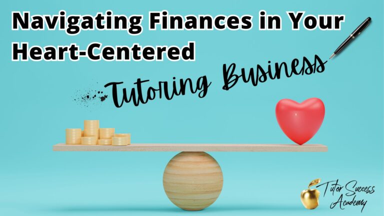 The featured image for a blog post about finances in tutoring