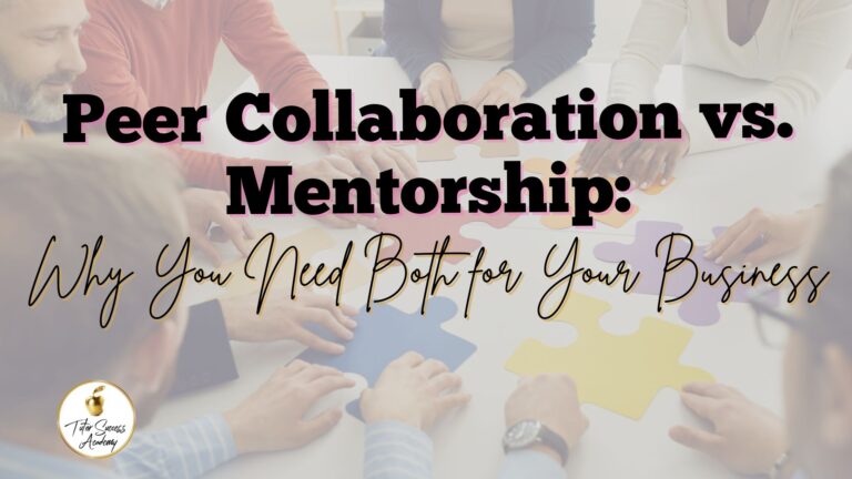 This is the featured image for a blog post about peer collaboration and mentorship